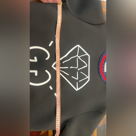 Gucci Ghost GG Diamond Graphic Print Sweatshirt SizeL - Picture 8 of 10